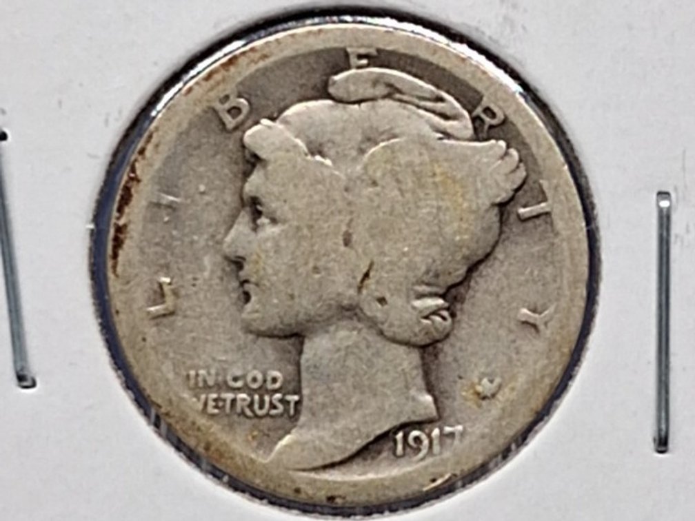 1917 D Mercury Dime Coin