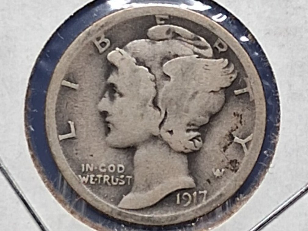 1917 S Mercury Dime Coin