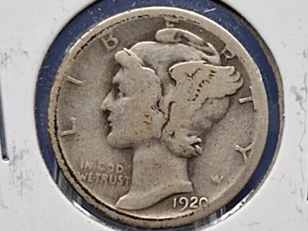 1920 S Mercury Dime Coin