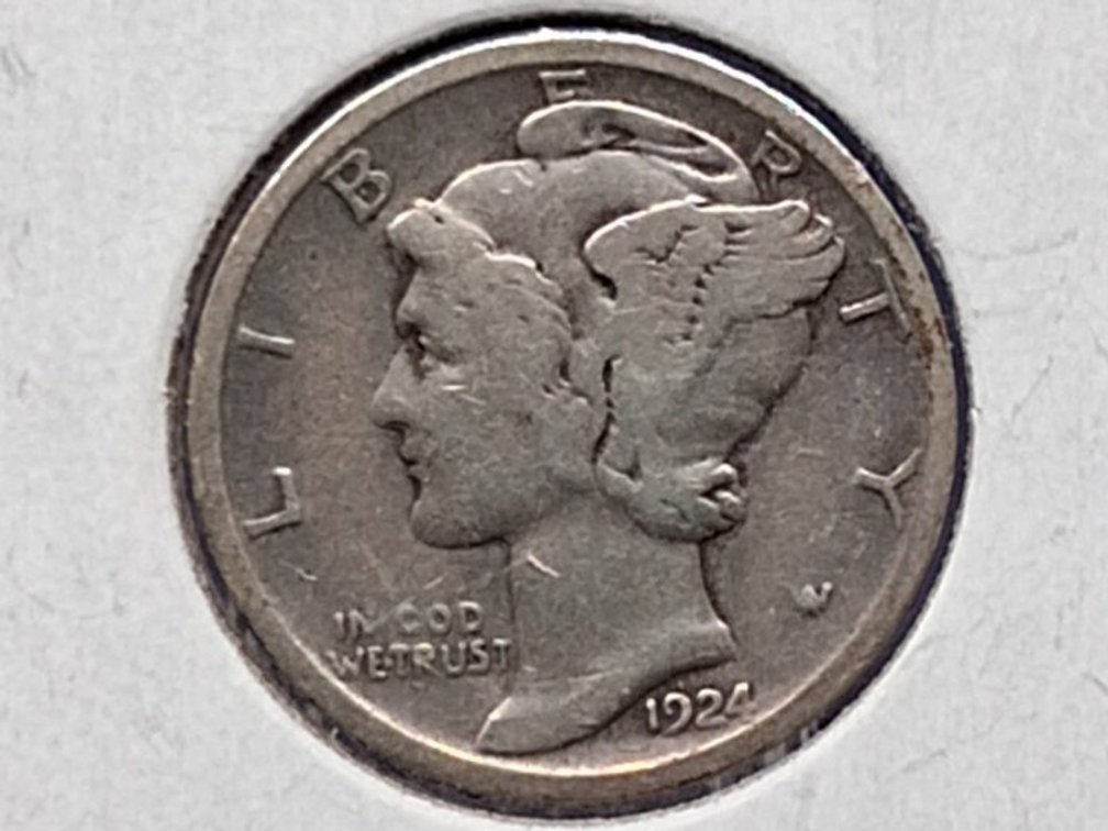 1924 Mercury Dime Coin