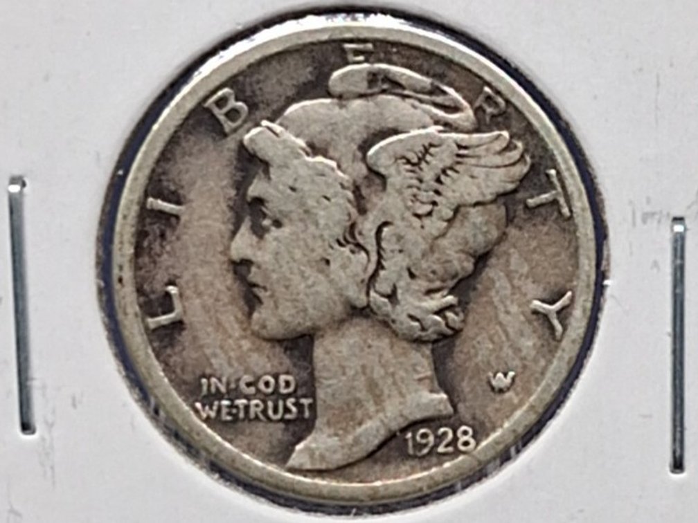 1928 Mercury Dime Coin