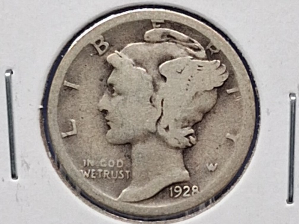 1928 D Mercury Dime Coin