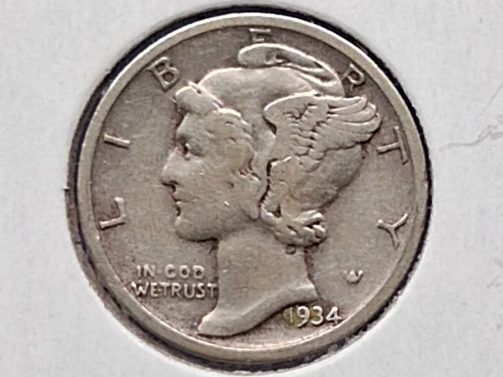 1934 Mercury Dime Coin