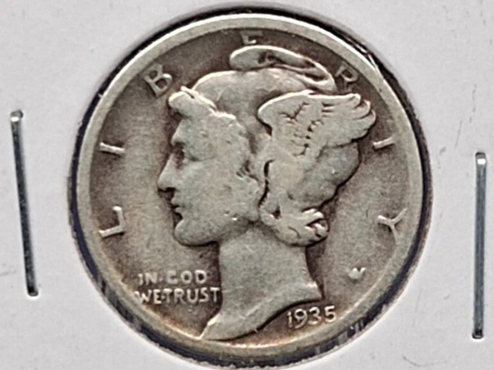 1935 D Mercury Dime Coin