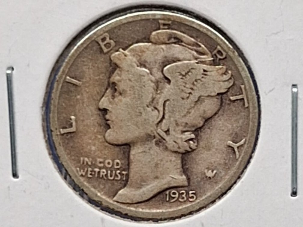 1935 S Mercury Dime Coin