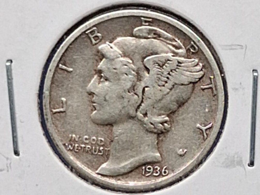1936 Mercury Dime Coin