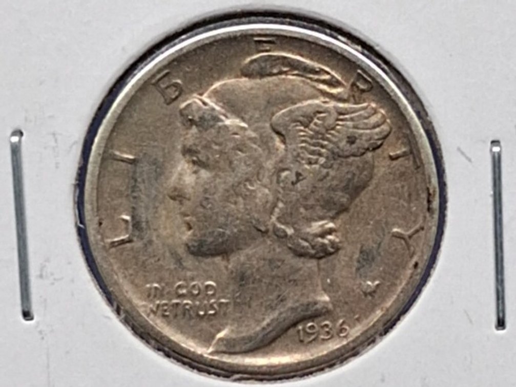 1936 D Mercury Dime Coin