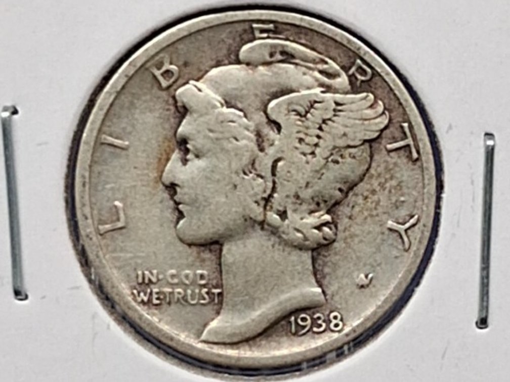 1938 D Mercury Dime Coin