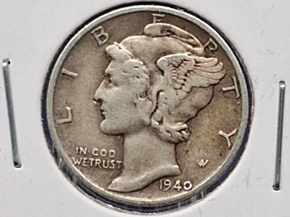 1940 D Mercury Dime Coin