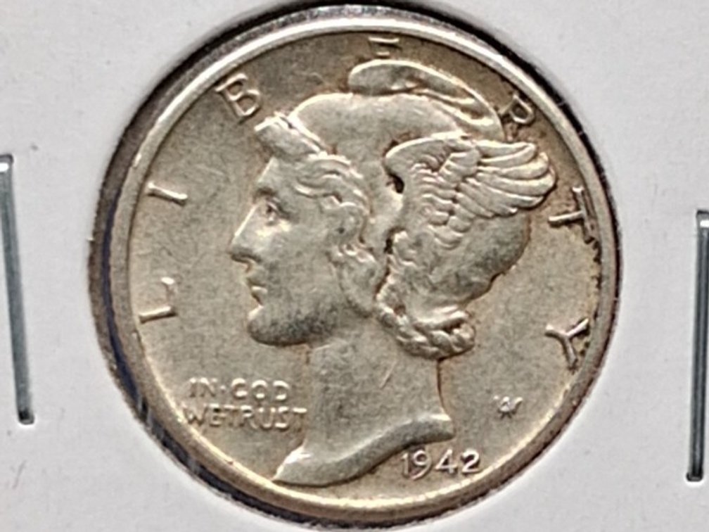 1942 D Mercury Dime Coin