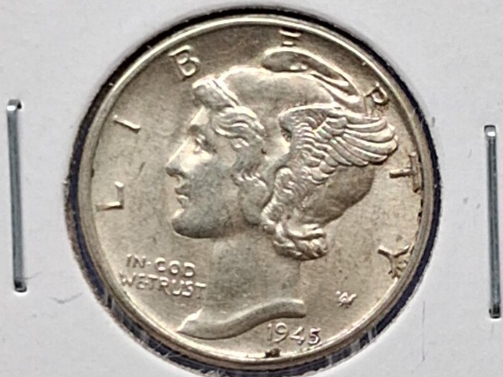 1945 Mercury Dime Coin