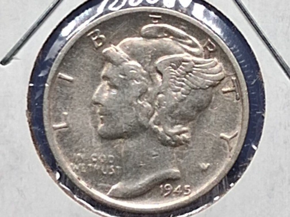 1945 S Mercury Dime Coin
