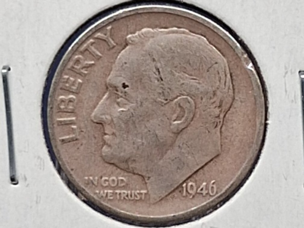 1946 D Roosevelt Dime Coin