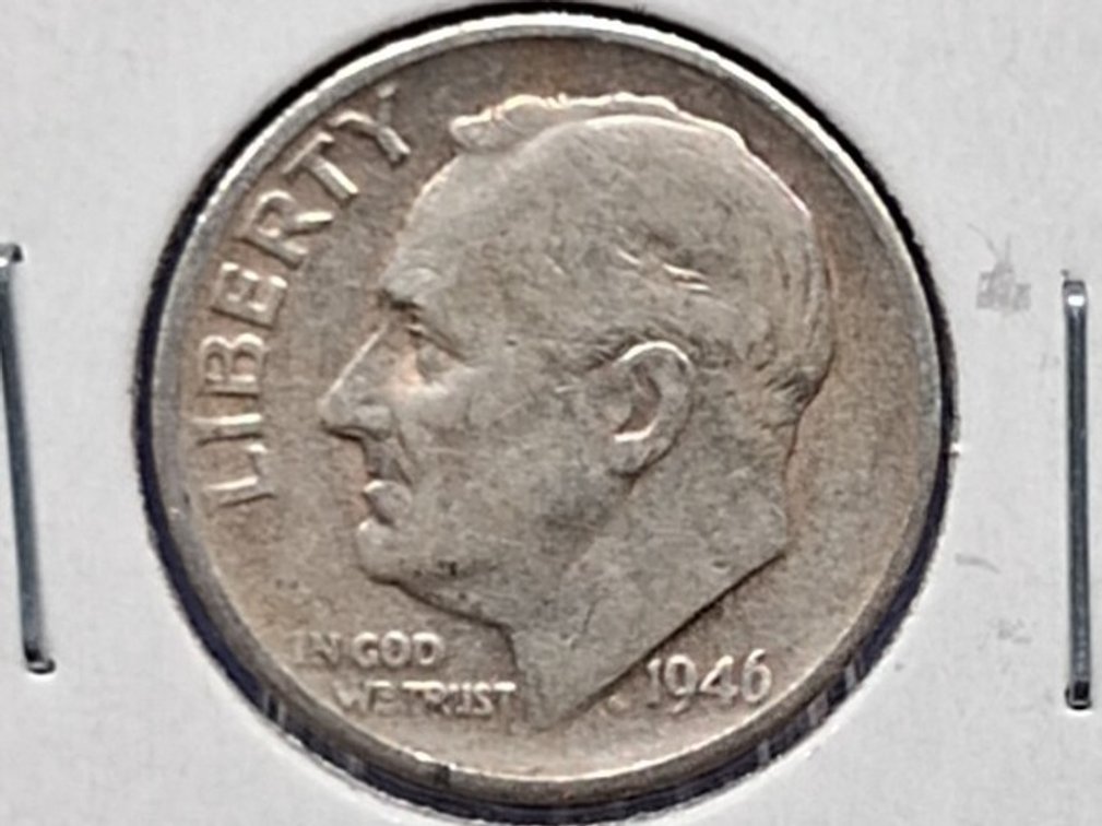 1946 S Roosevelt Dime Coin