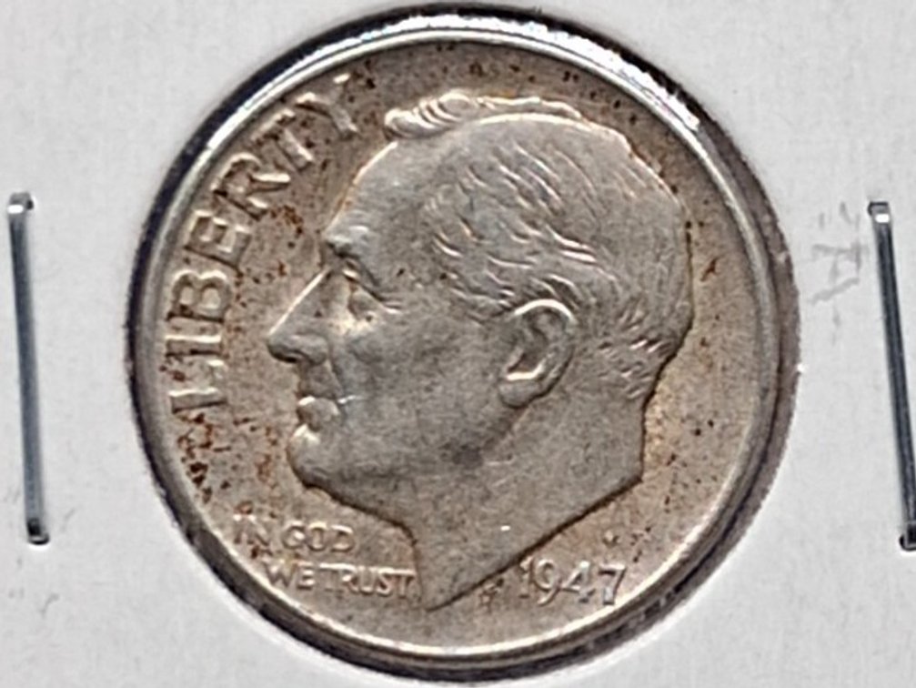 1947 D Roosevelt Dime Coin