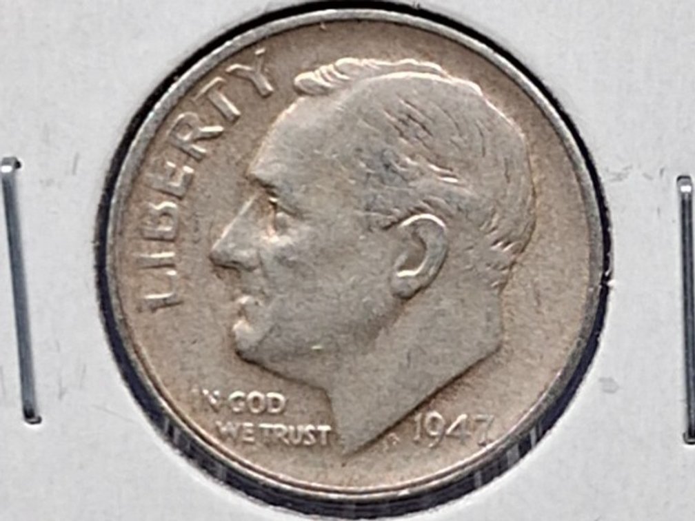 1947 S Roosevelt Dime Coin
