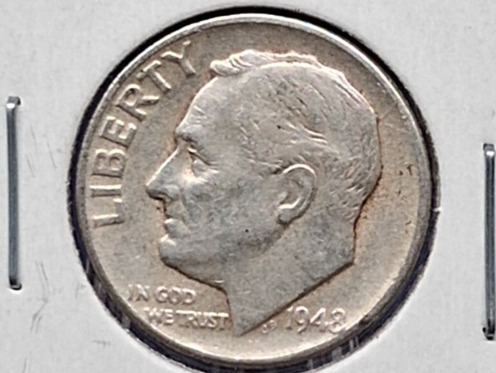 1948 Roosevelt Dime Coin