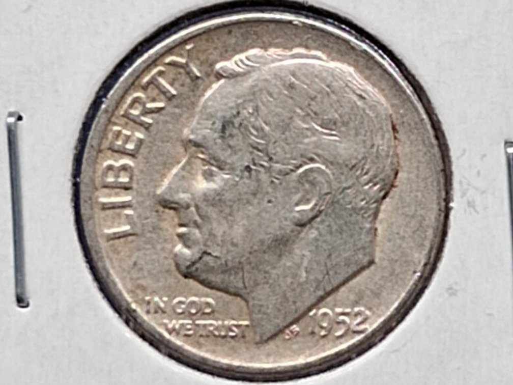 1952 Roosevelt Dime Coin