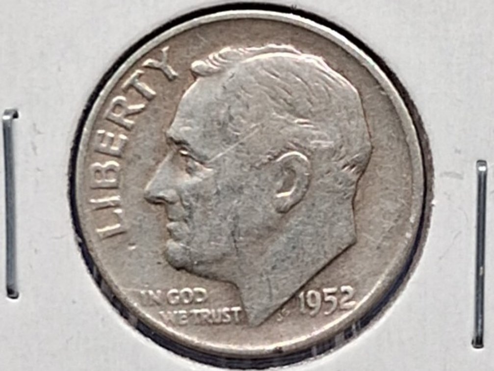 1952 D Roosevelt Dime Coin