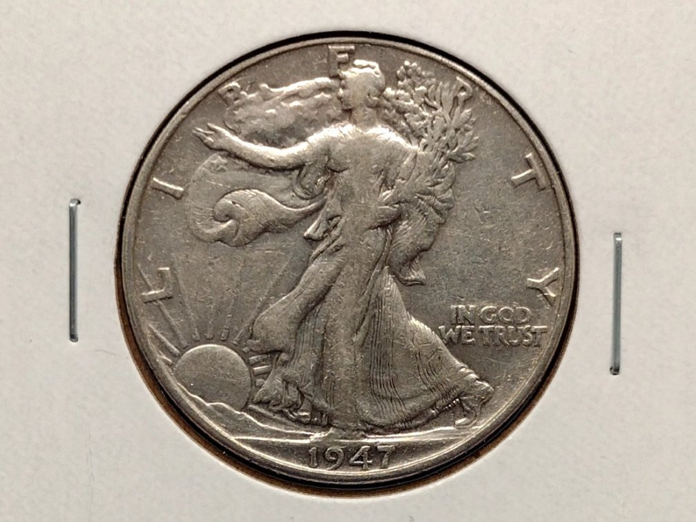 1947 Walking Liberty Half Dollar Coin
