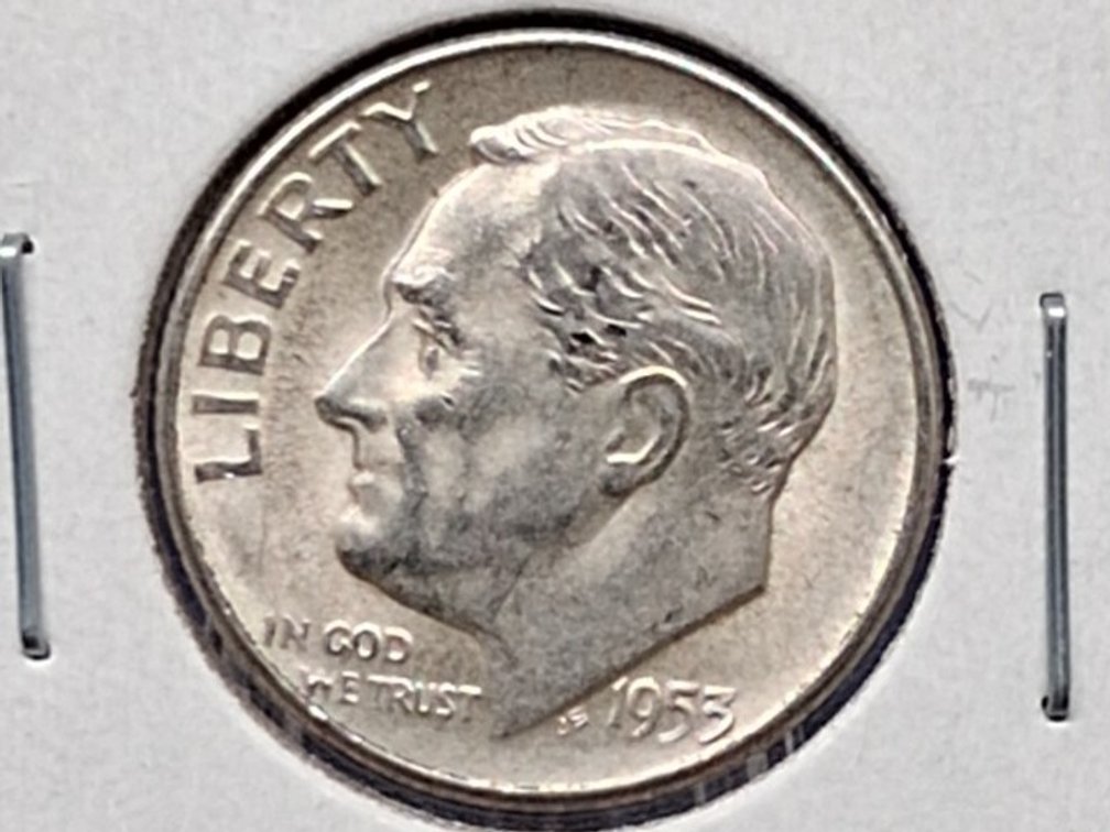 1953 S Roosevelt Dime Coin