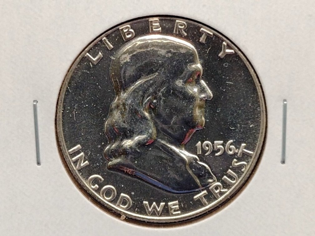 1956 Proof Franklin Half Dollar Coin