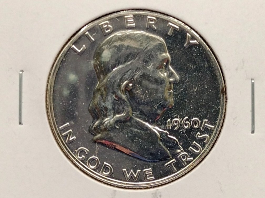 1960 Silver Proof Franklin Half Dollar Coin