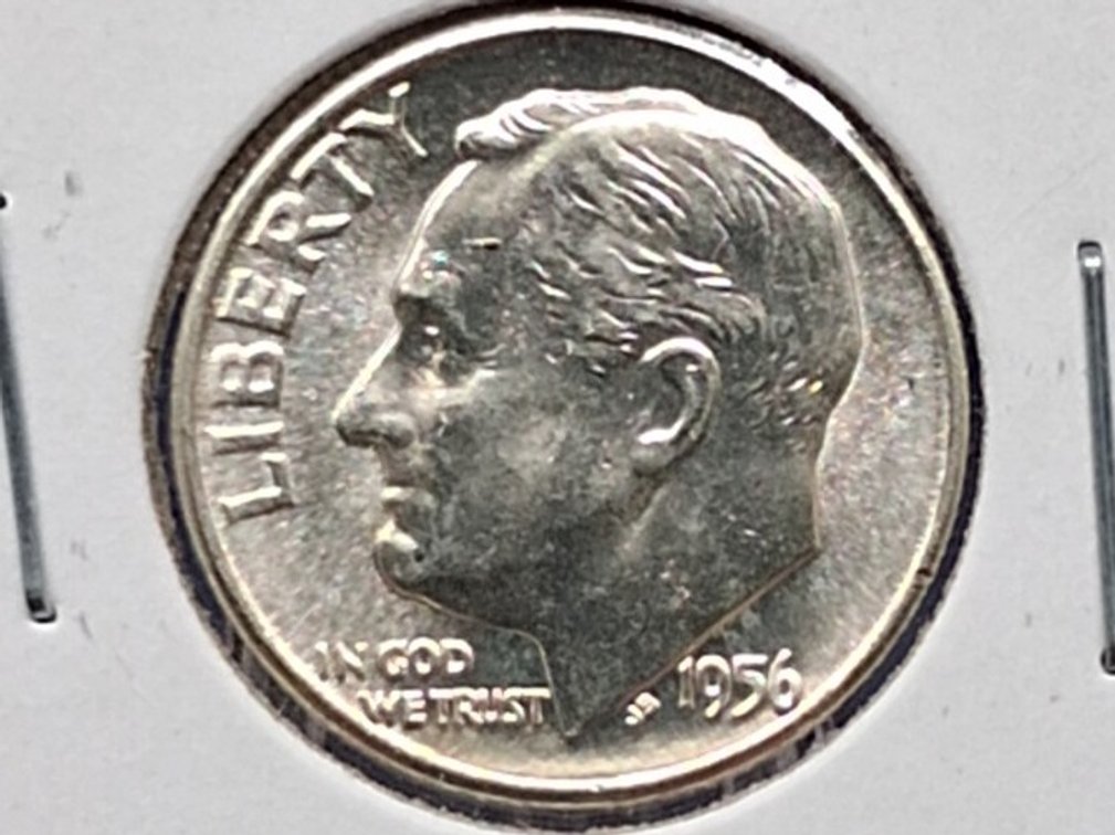 1956 BU Roosevelt Dime Coin