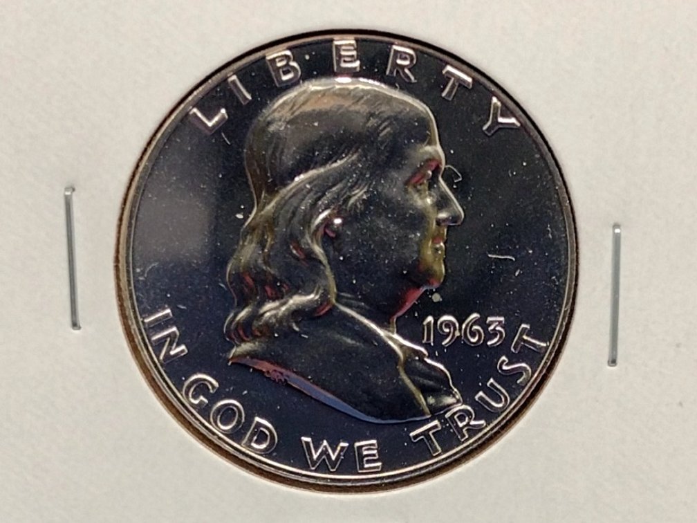 1963 Proof Franklin Half Dollar Coin