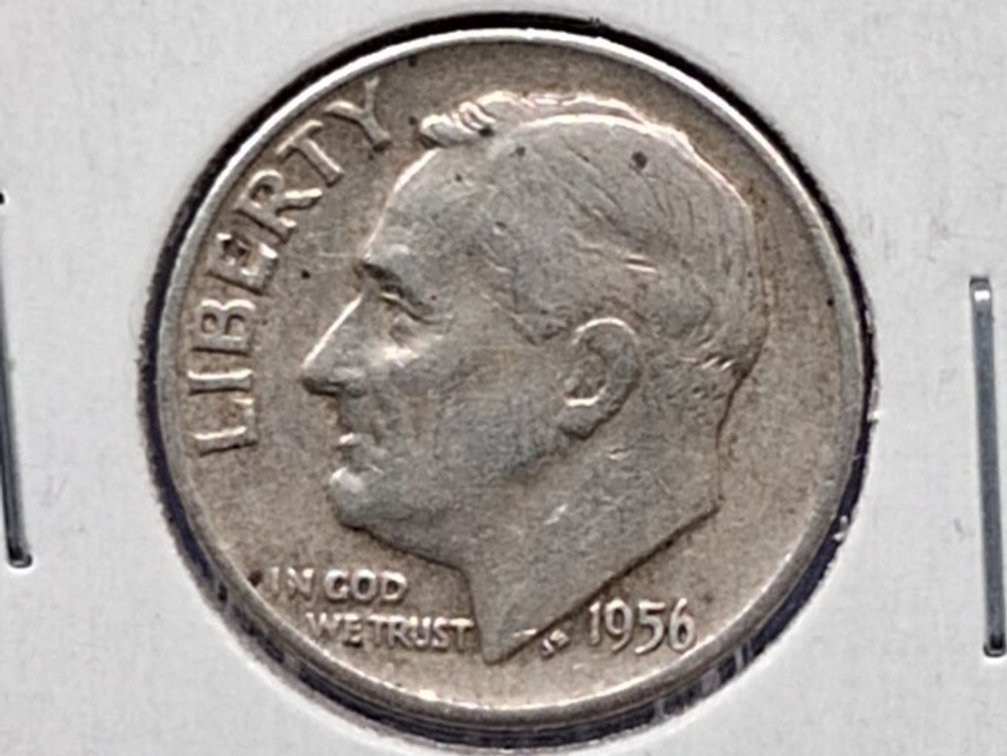 1956 D Roosevelt Dime Coin