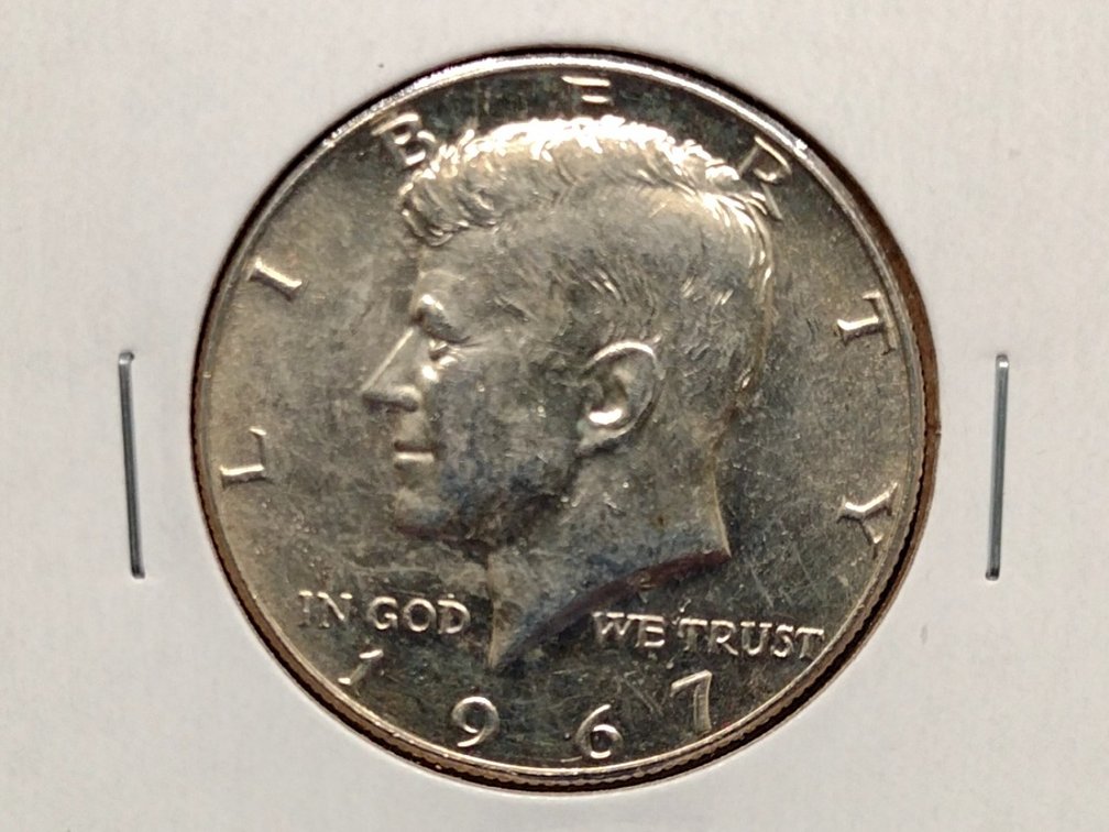 1967 BU 40% Silver Kennedy Half Dollar Coin