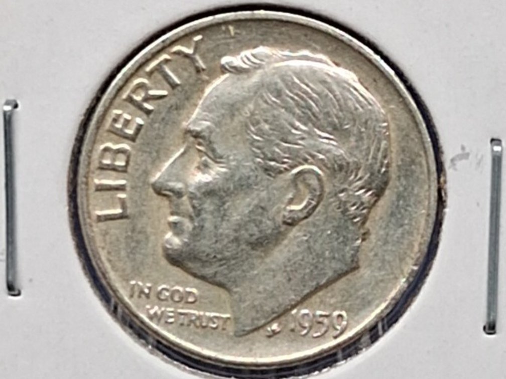 1959 D Roosevelt Dime Coin