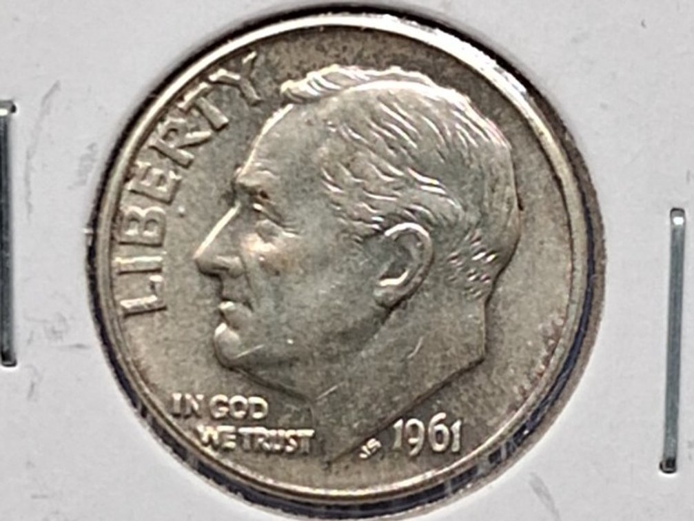 1961 D Roosevelt Dime Coin