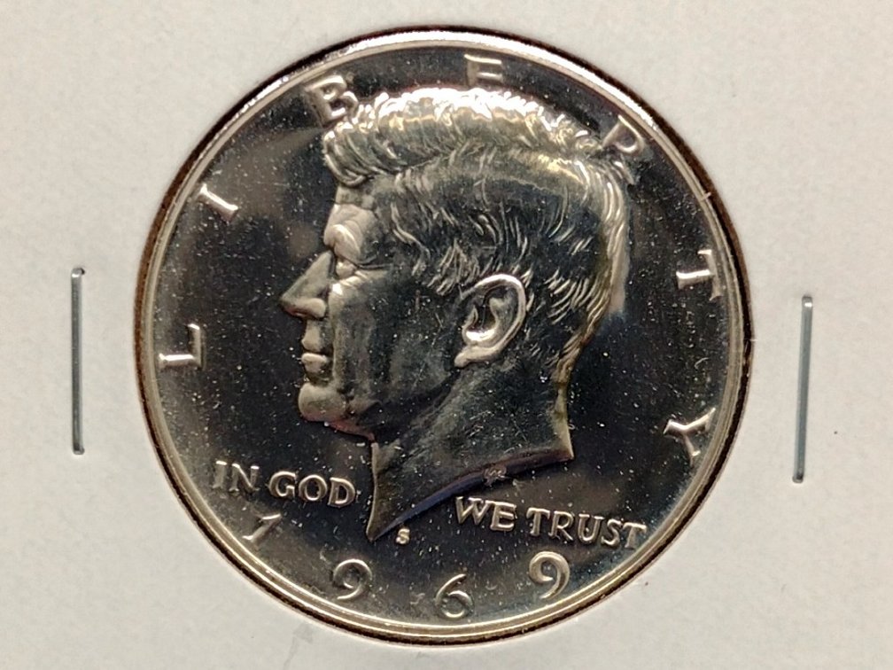 1969 S Proof 40% Silver Kennedy Half Dollar Coin