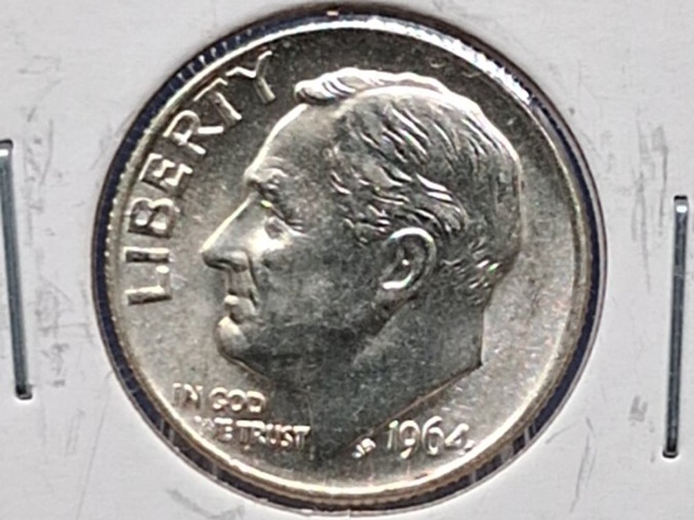 1964 BU Roosevelt Dime Coin
