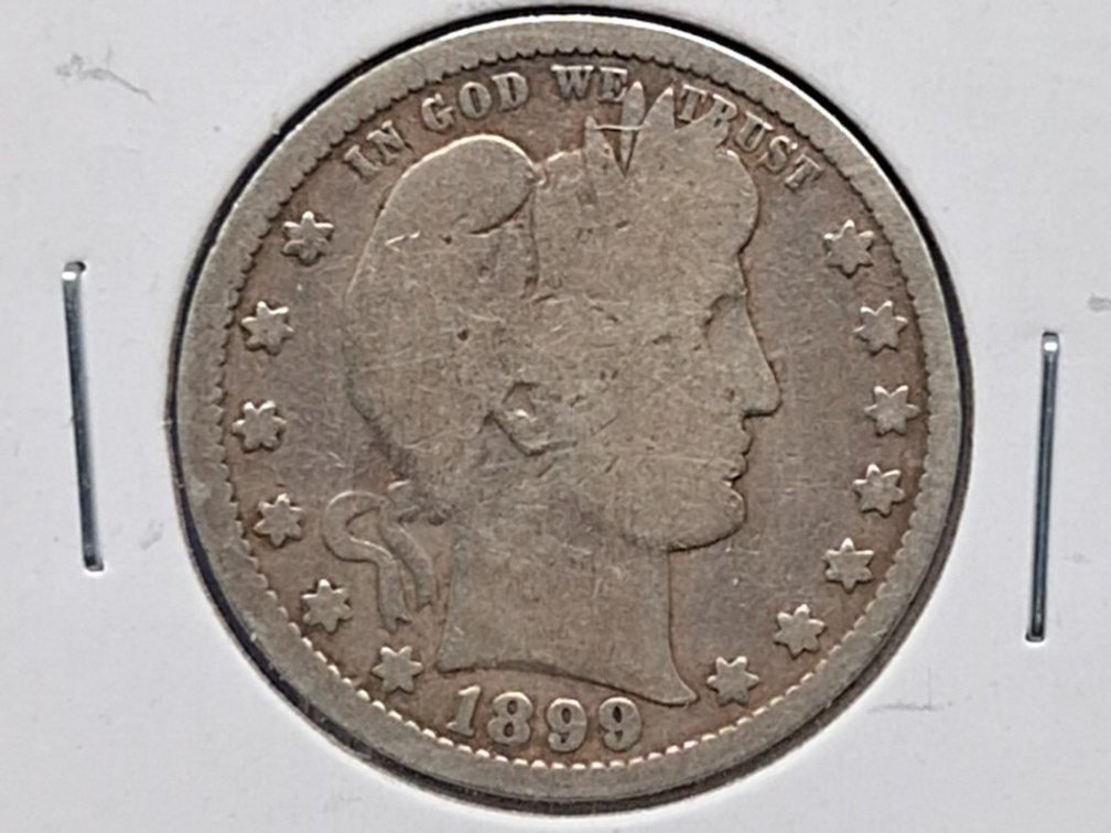 1899 Barber Quarter Coin