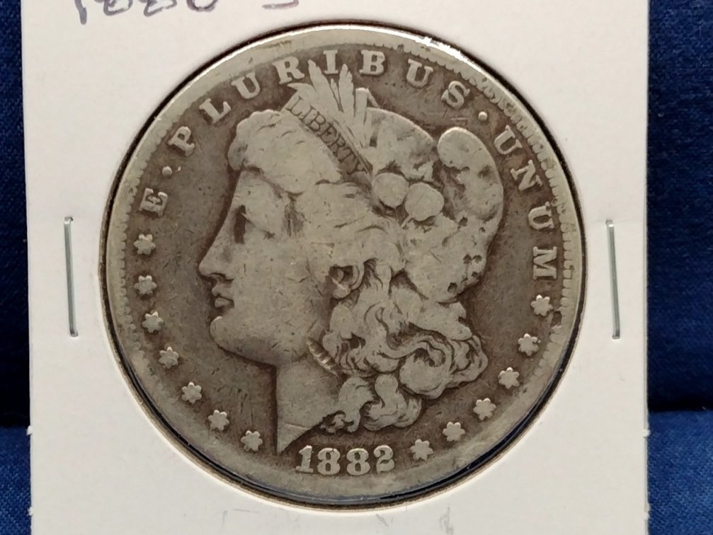 1882 S Morgan Silver Dollar Coin
