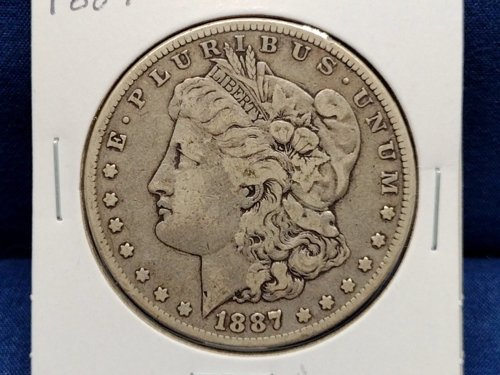1887 Morgan Silver Dollar Coin