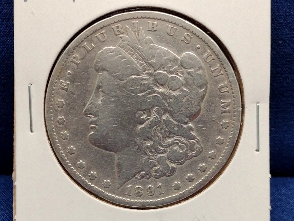 1891 Morgan Silver Dollar Coin