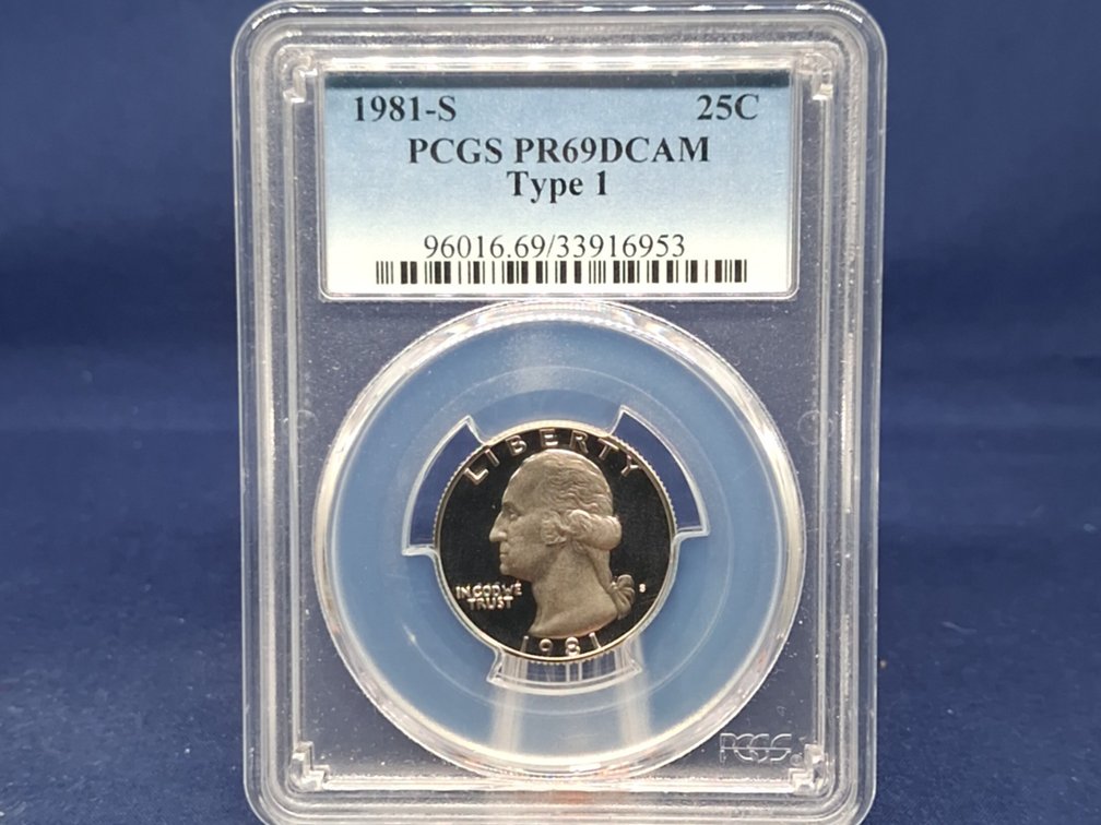 1981 S PCGS PR69DCAM Type I Washington