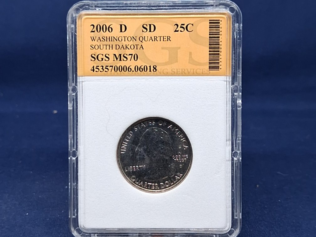 2006 D SGS MS70 Washington Quarter Coin