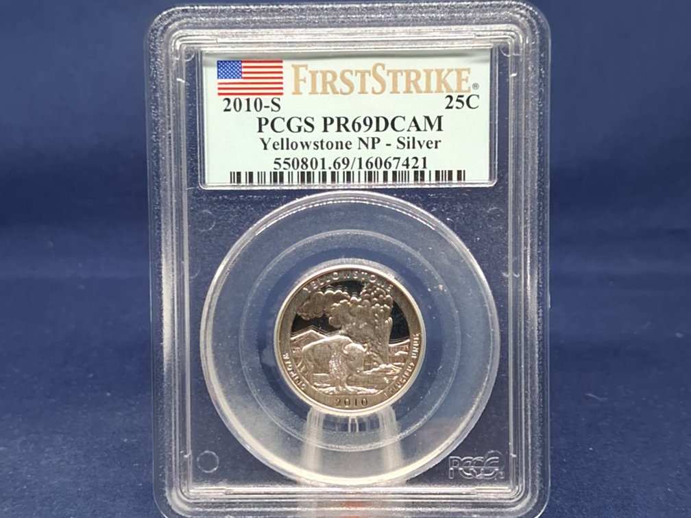 2010 S PCGS PR69DCAM Silver Washington