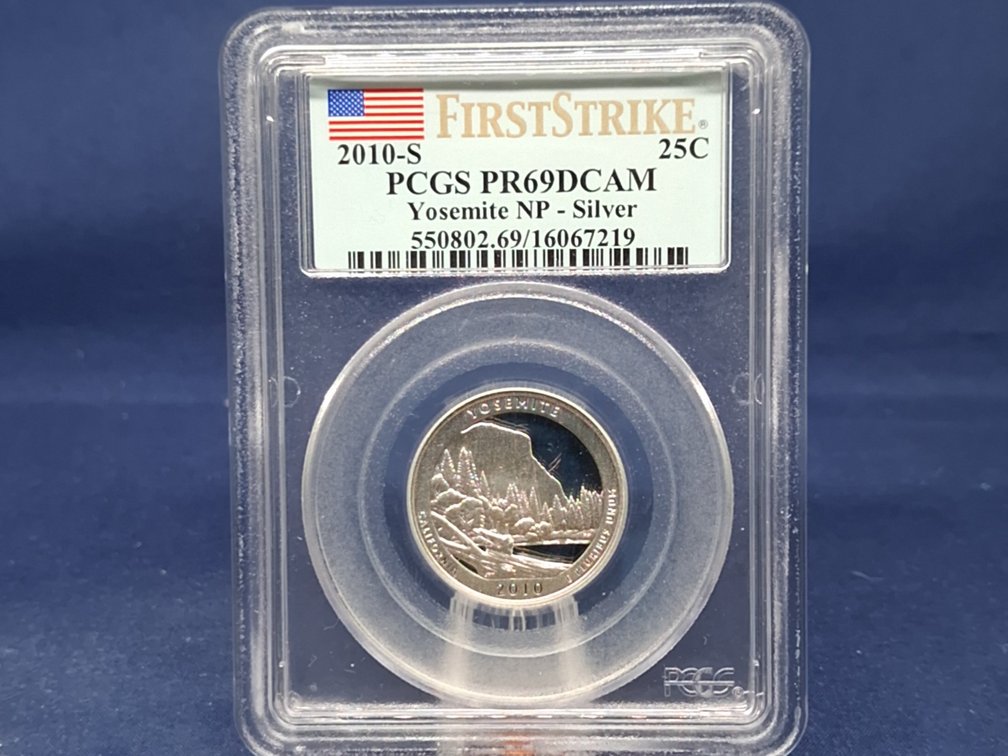2010 S PCGS PR69SCAM Silver Washington