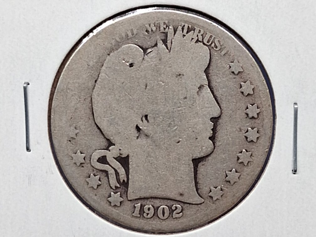 1902 Barber Half Dollar Coin