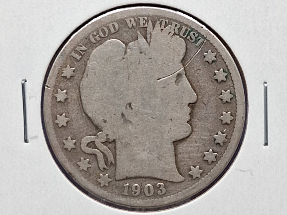 1903 S Barber Half Dollar Coin