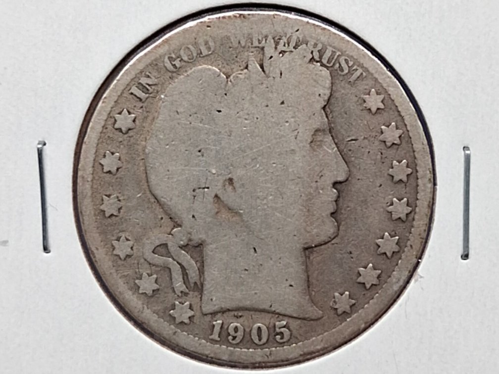 1905 Barber Half Dollar Coin