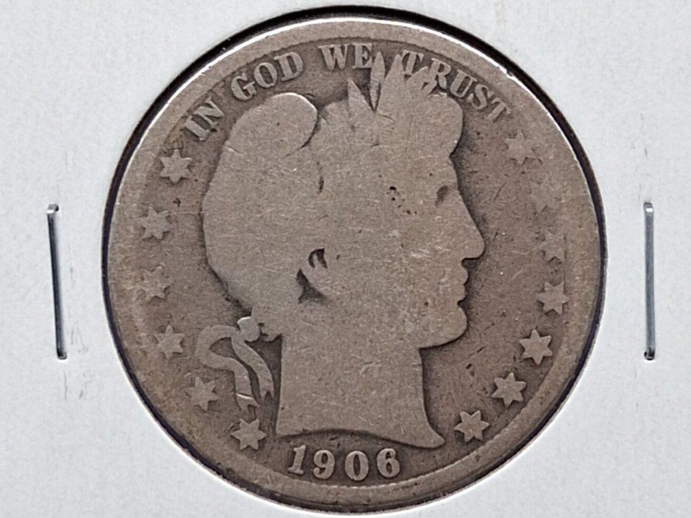 1906 Barber Half Dollar Coin