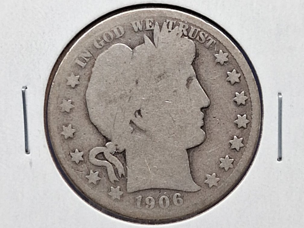 1906 S Barber Half Dollar Coin