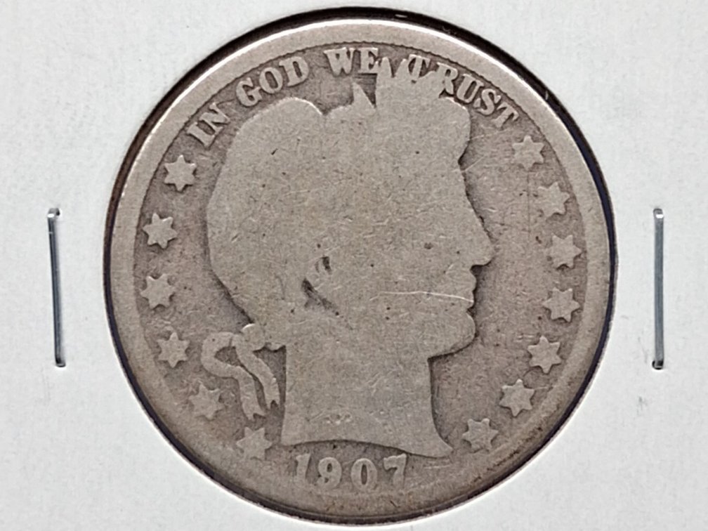 1907 Barber Half Dollar Coin