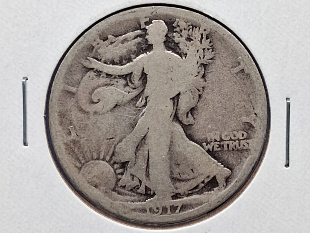 1917 Walking Liberty Half Dollar Coin